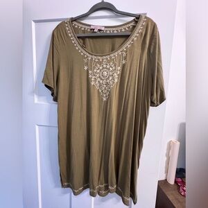 Philosophy olive green blouse
